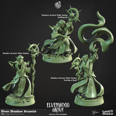 Elven Shadow Arcanists 3D-printed model